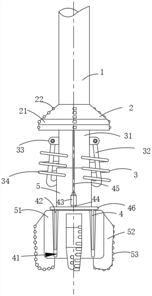 PDC rotary-cut composite drill bit and construction method thereof