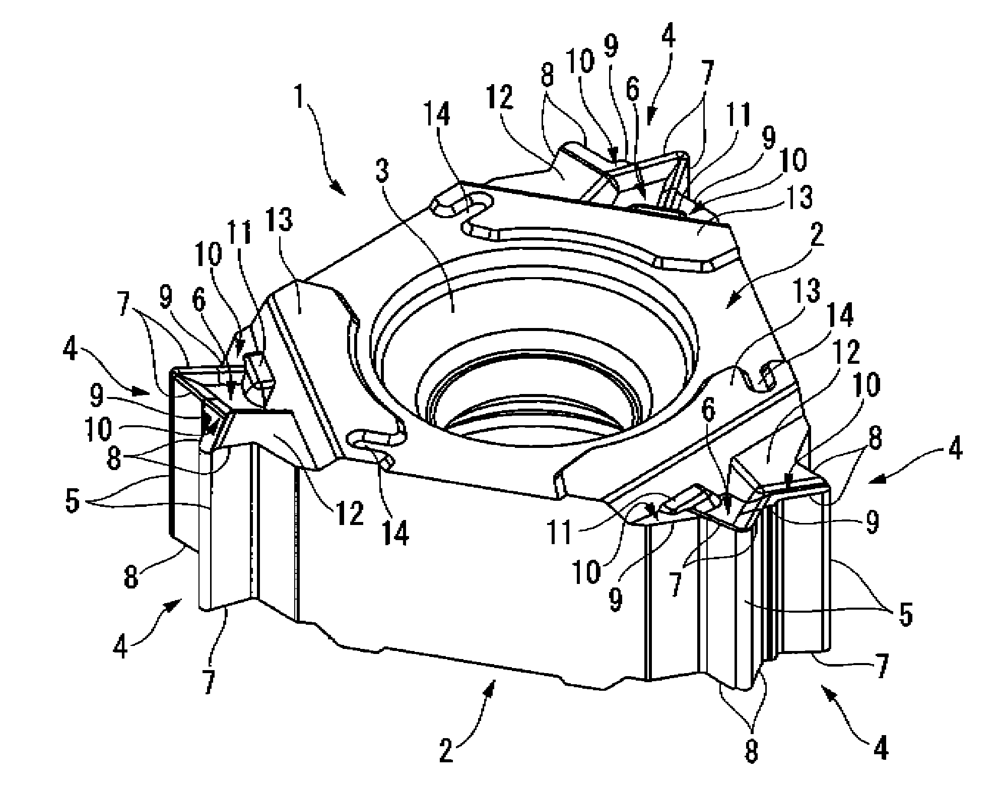 Thread cutting insert