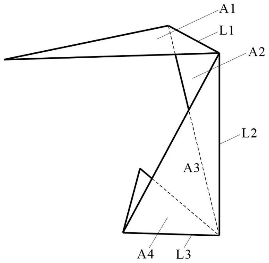 Foldable prism structure with rotary motion