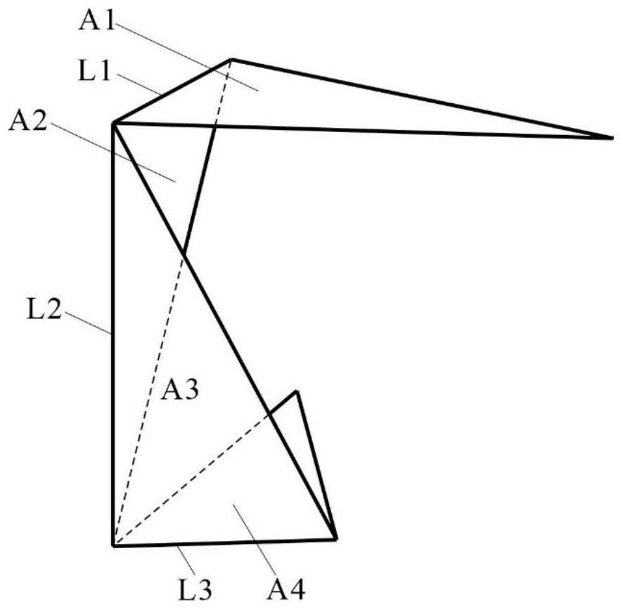 Foldable prism structure with rotary motion