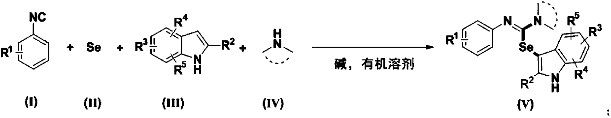 A synthetic method of 3-seleno indoles