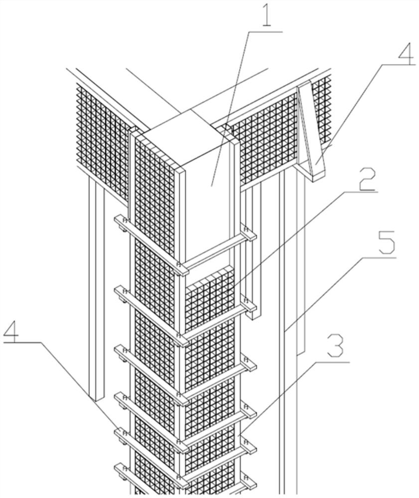 Fabricated non-dismantling formwork support system and manufacturing method of non-dismantling formwork system