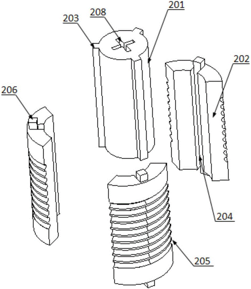 Carbon fiber composite material spring forming mold and method