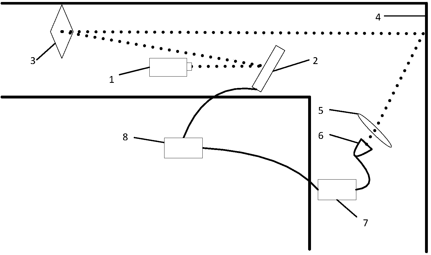 Wall corner bypassing type imaging system and imaging method based on calculating correlation imaging