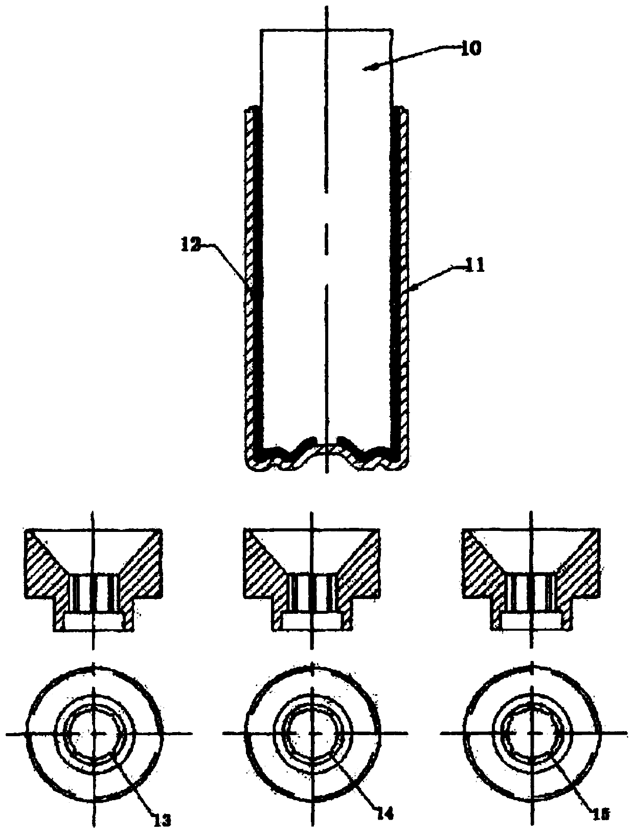 Manufacturing method of novel composite thermal column