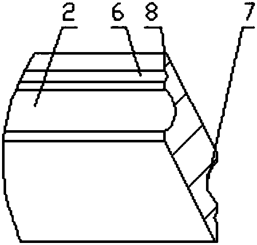 Metal sealing structure for end of tubing hanger