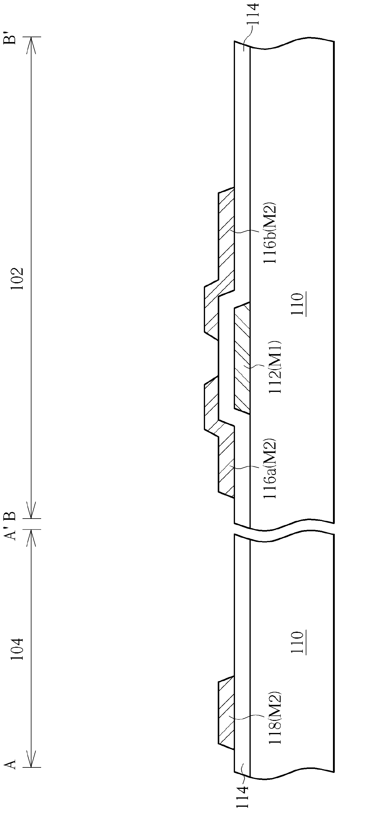 An array substrate of a display panel and a manufacture method thereof