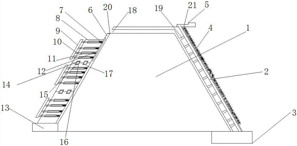 Hydraulic-engineering greening soil-blocking device