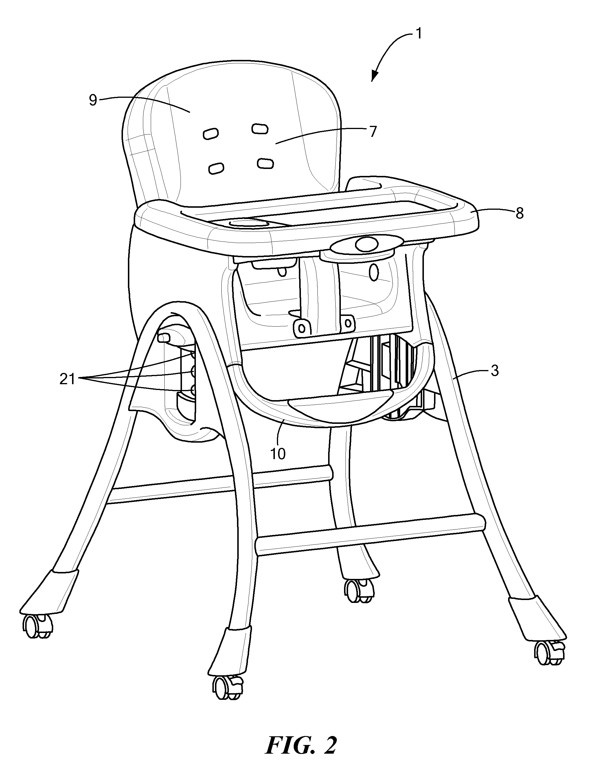 Convertible high chair