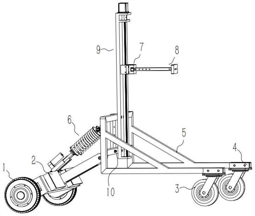 A free-moving adaptive weight-reducing trolley for lower limb rehabilitation training