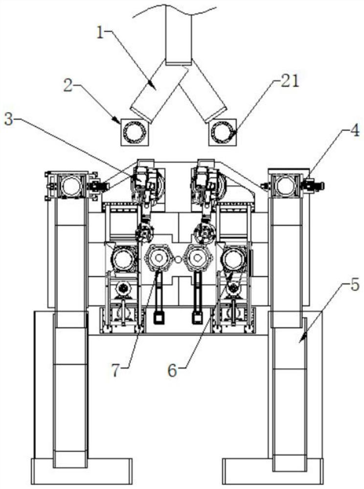 Novel robot hot galvanizing device