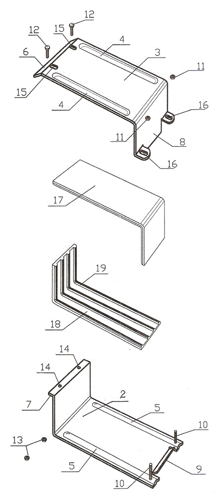 Square tube sealing connector