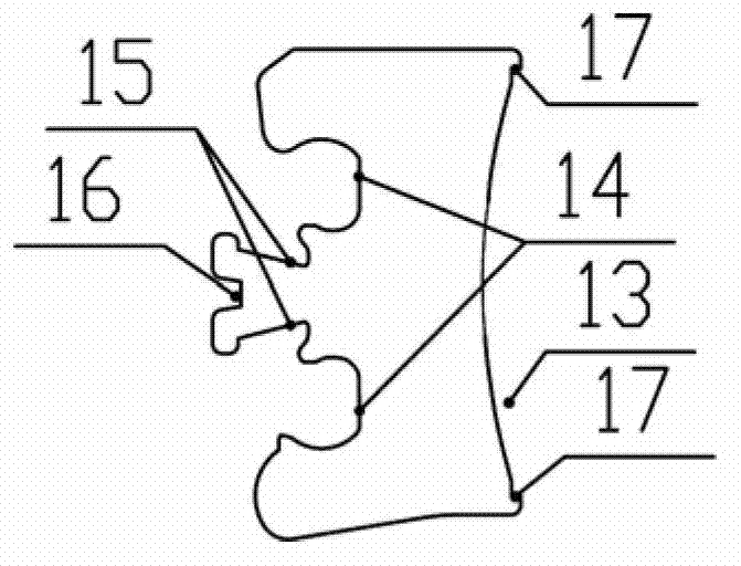 Electric connection structure of switch device