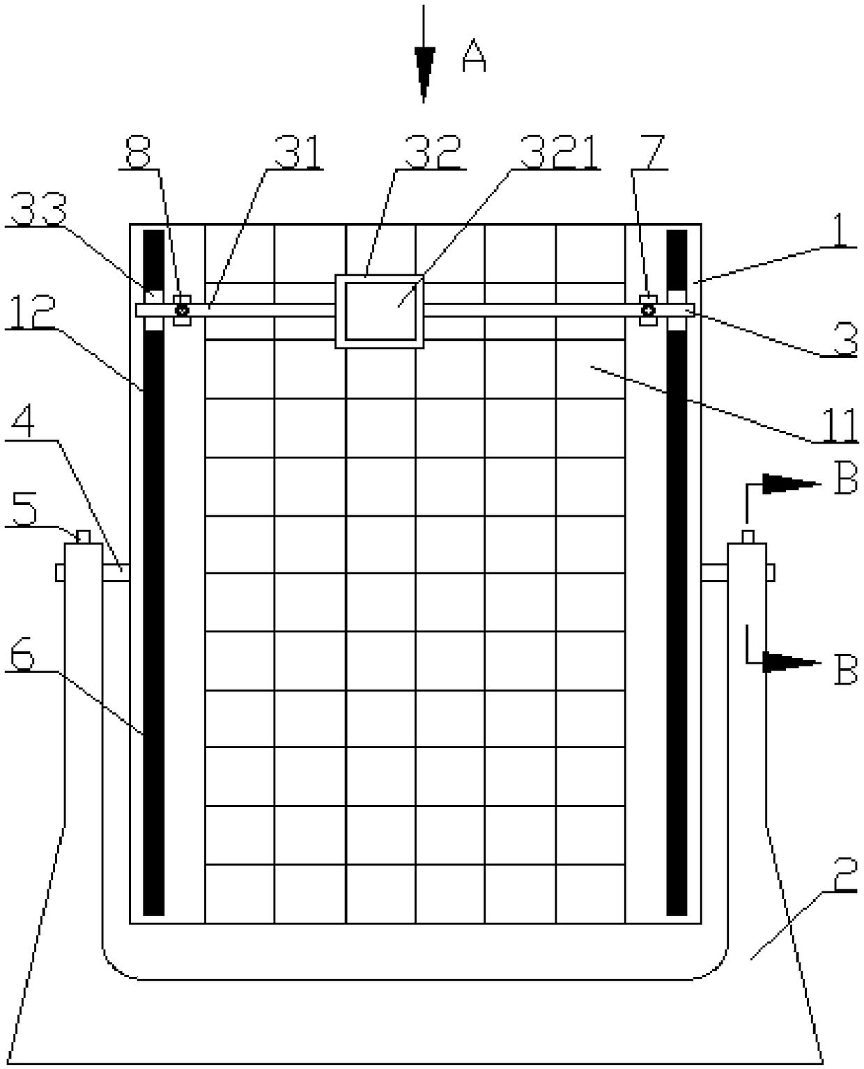 Solar simulator irradiation uniformity testing device