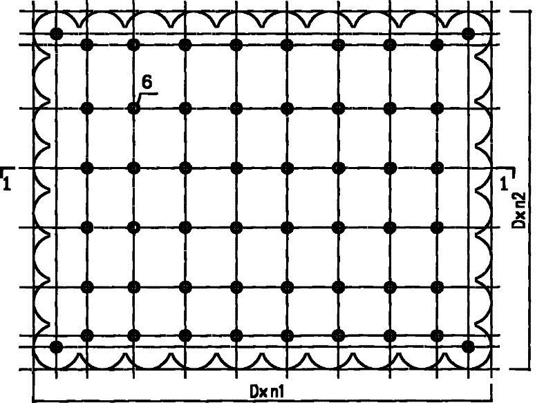 Underground granary enclosed by semi cylinder