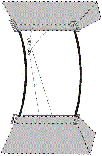 Transparent A-column support