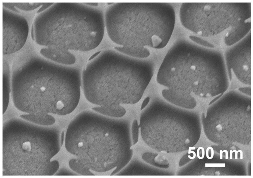 Silver nanosheet cluster array and preparation method and application thereof