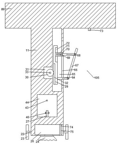 Automatic cleaning and chip removal equipment for rust removal inside and oil stain removal outside lathe