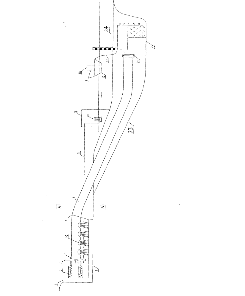 Underwater pipe device and method thereof