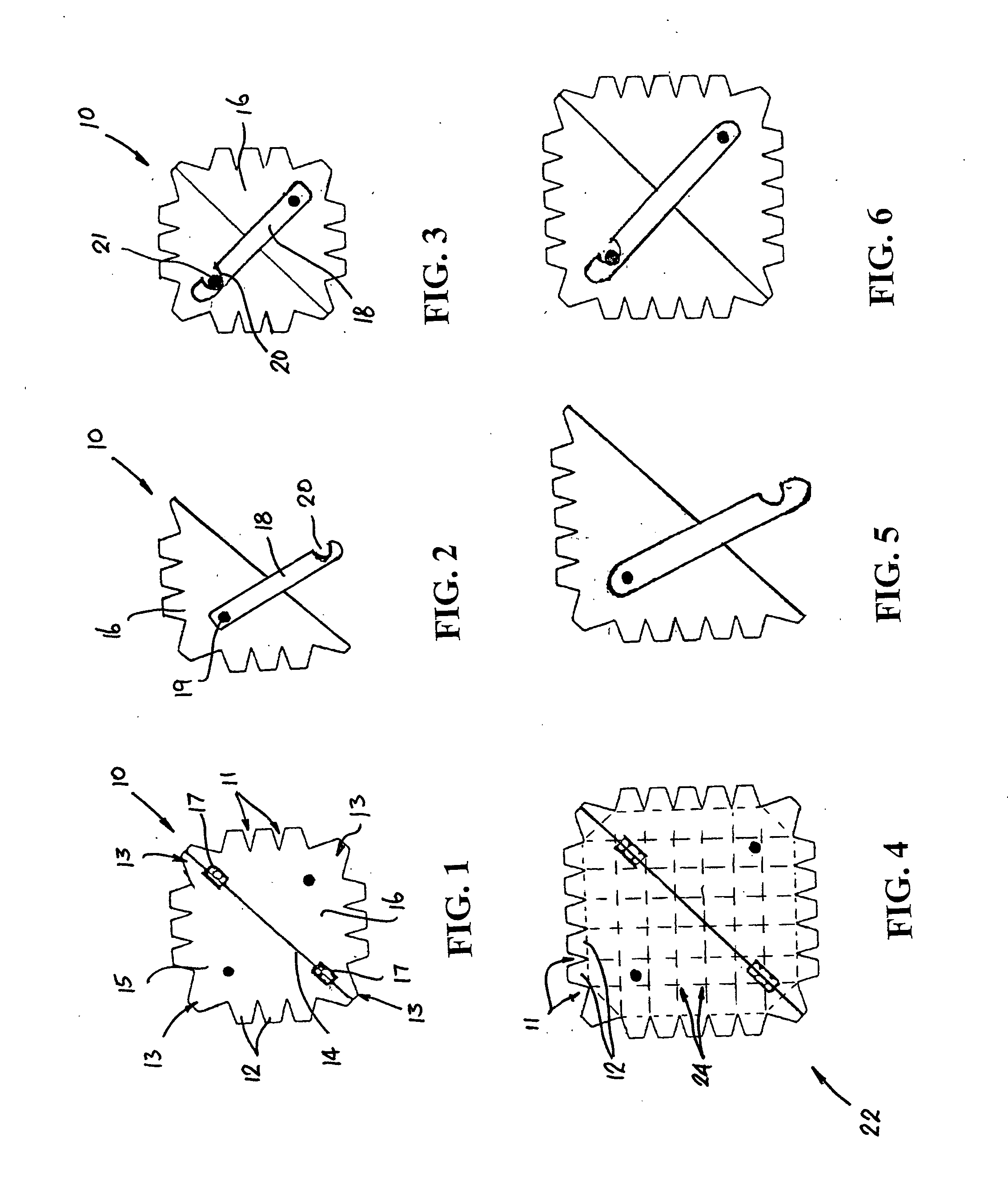 Portable looming template