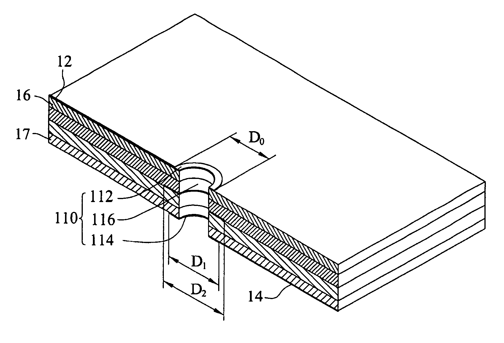 Printed circuit board having vias