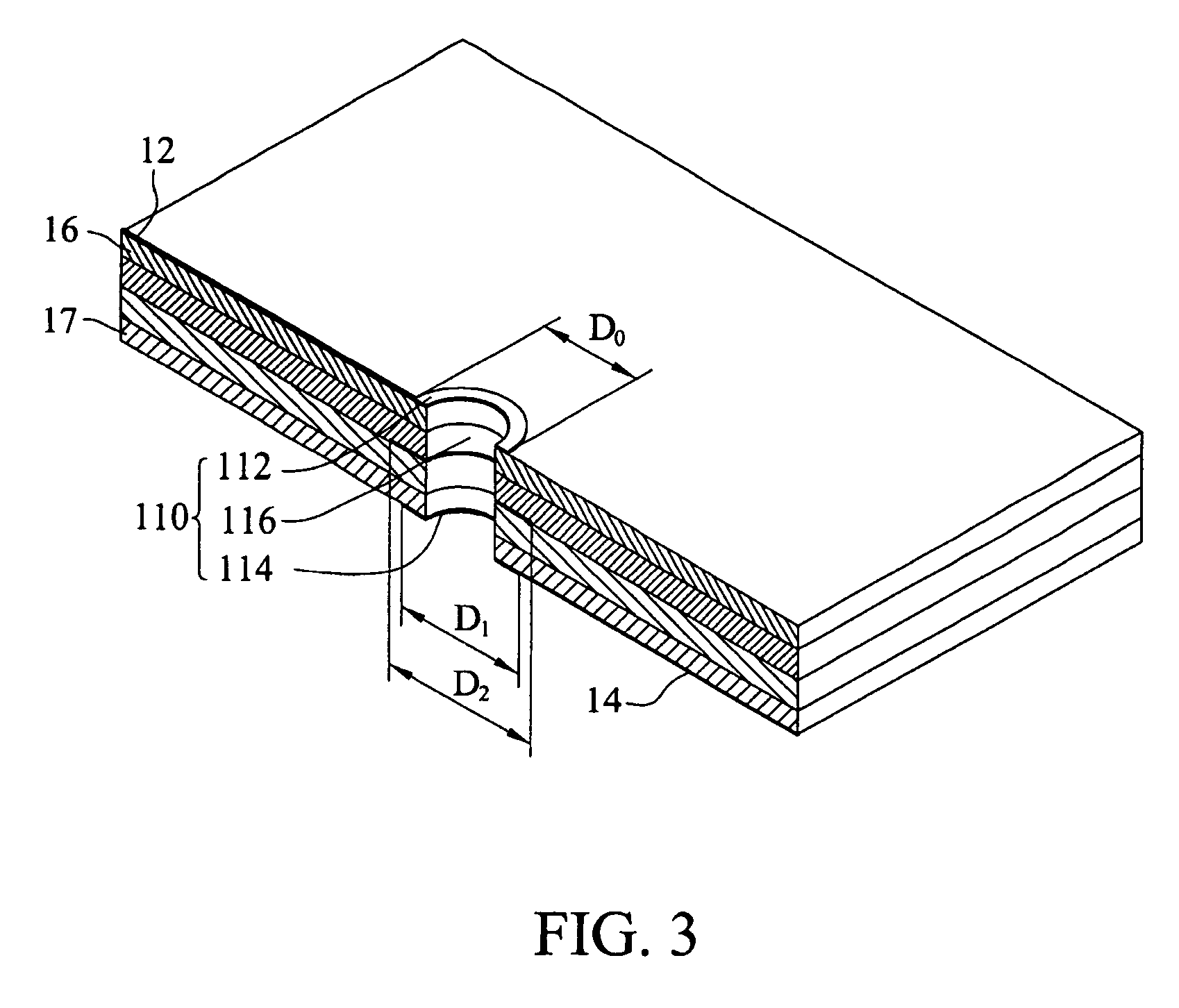 Printed circuit board having vias