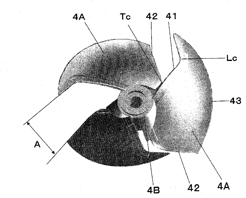 Diagonal flow fan and air conditioner equipped with the diagonal flow fan