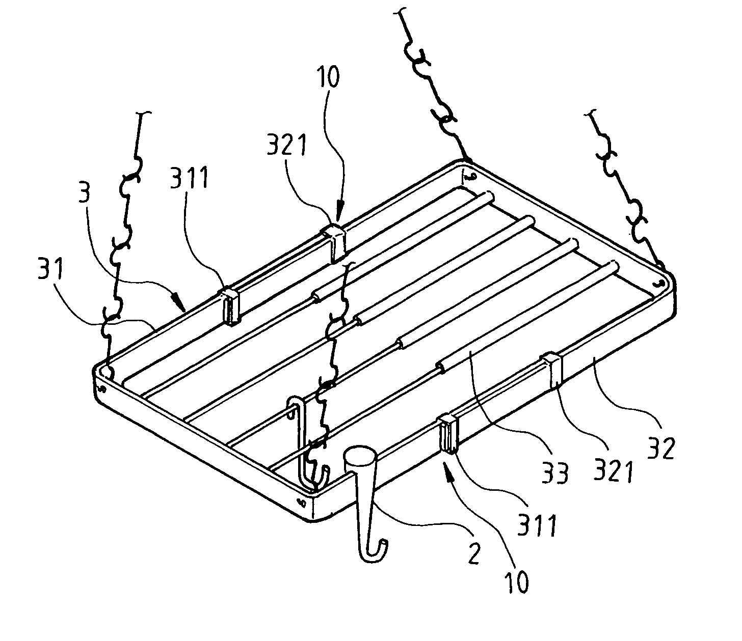 Adjustable storage rack