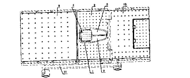 Bed-type automatic nursing excrement cleaning device