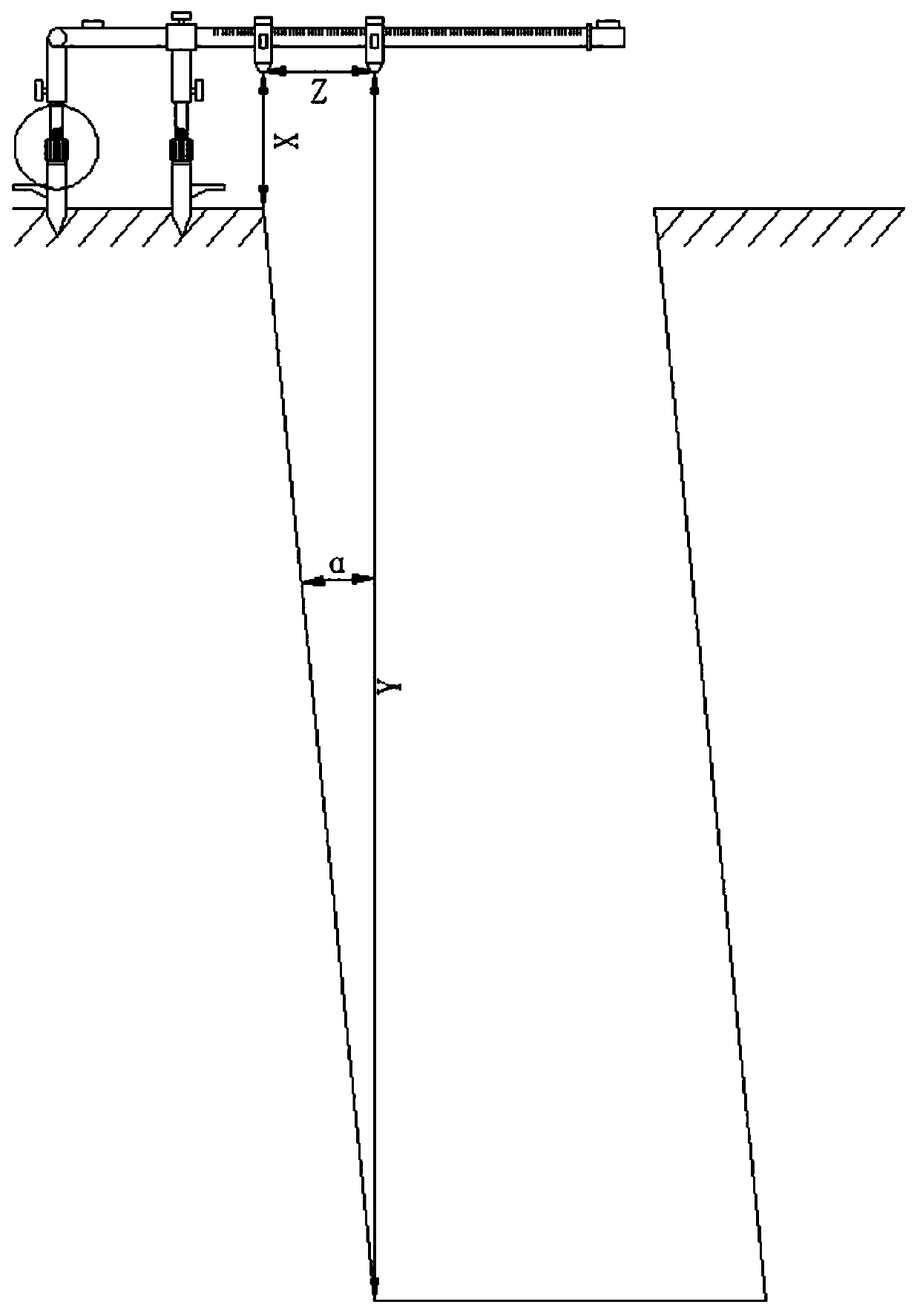 Measuring instrument and measuring method for verticality and azimuth of pile hole