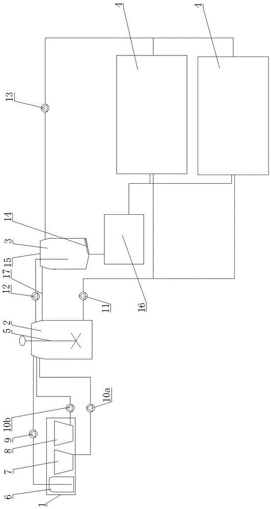 Acid solution, device and process for cleaning sludge plate-frame dewatering filter cloth