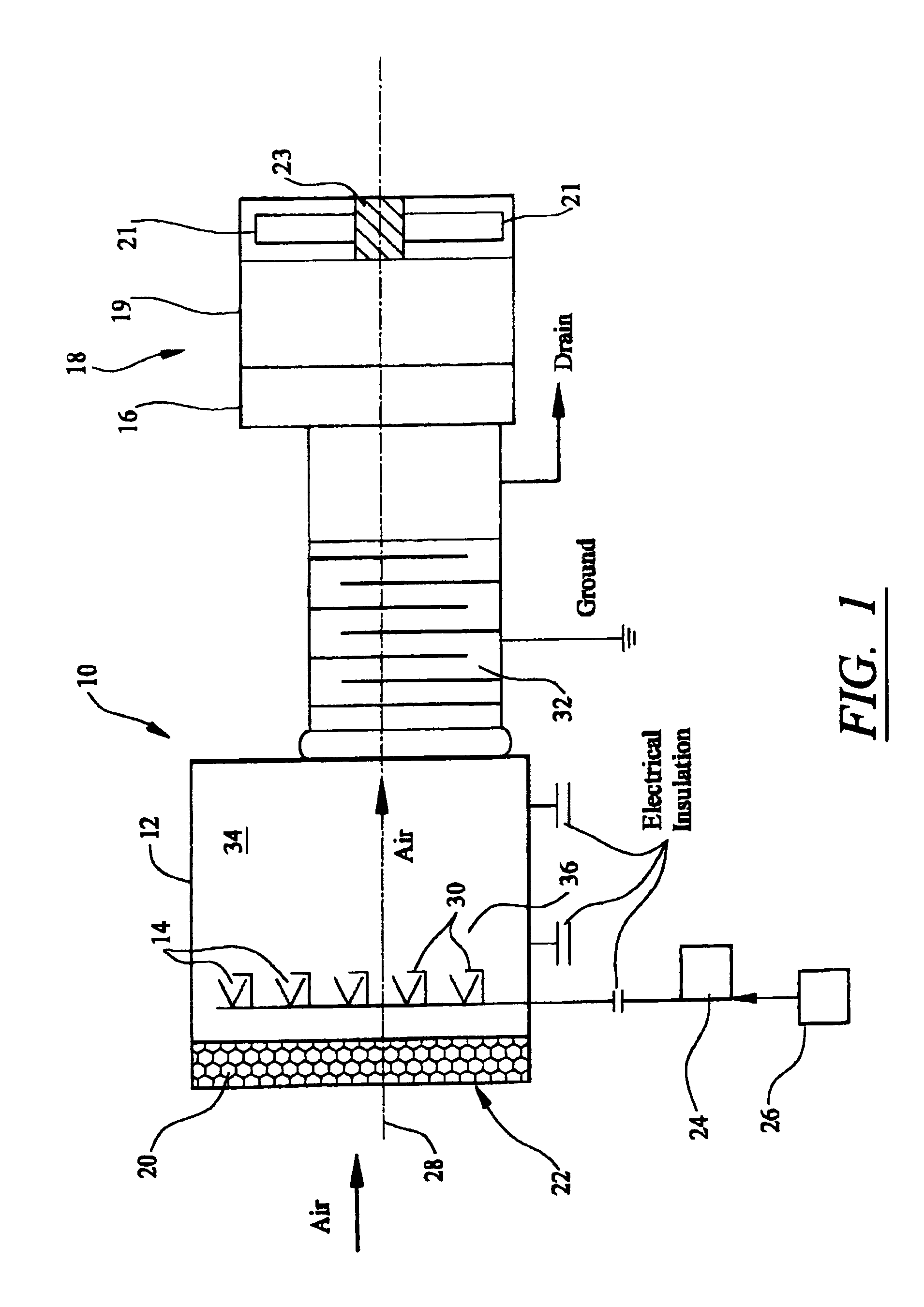 Electrostatic evaporative cooling system