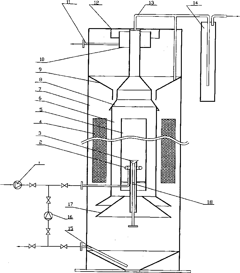 Double-cycling anaerobic reactor