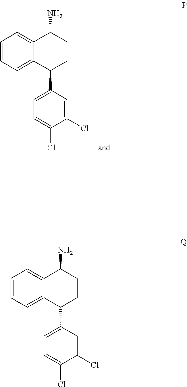 Treatment of CNS Disorders With trans 4-(3,4-Dichlorophenyl)-1,2,3,4-Tetrahydro-1-Napthalenamine