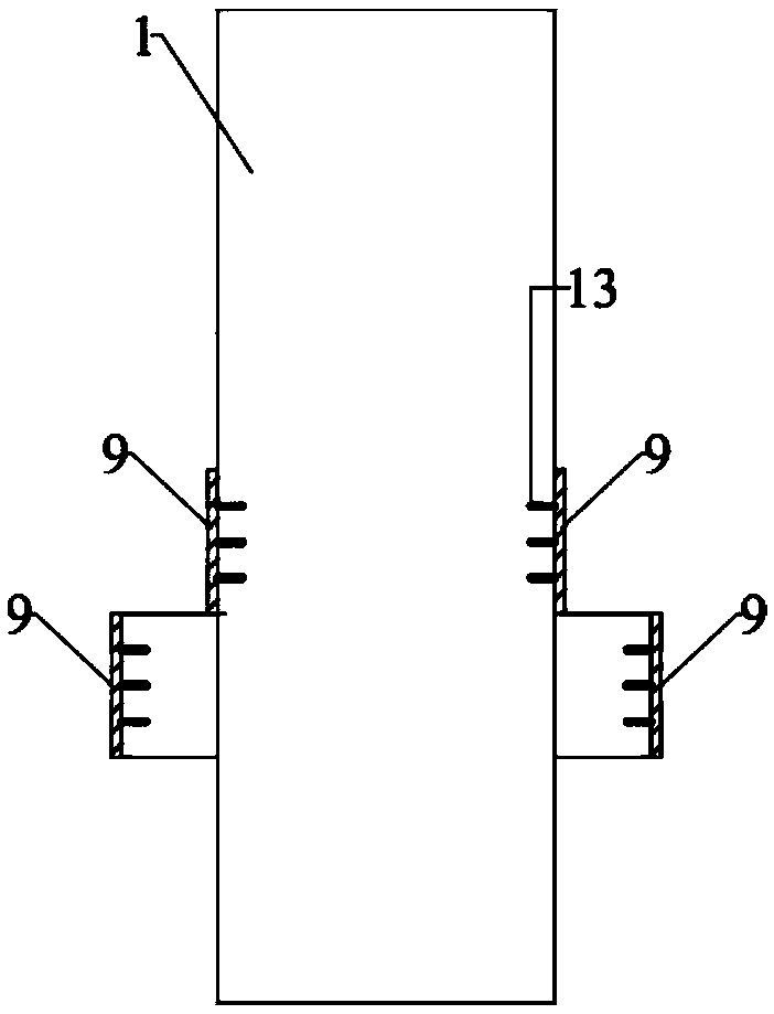 Self-restoring precast concrete beam-column joint device with top and bottom friction energy dissipation