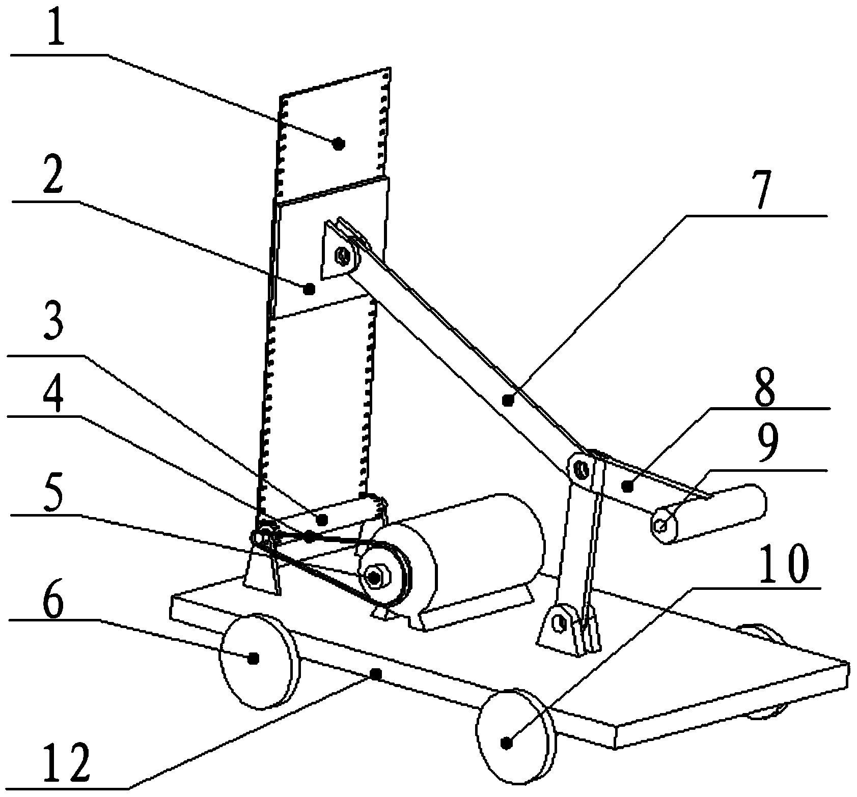 Indoor automatic sticking device