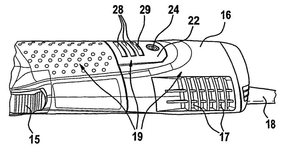 Hand machine tool with brushed motor