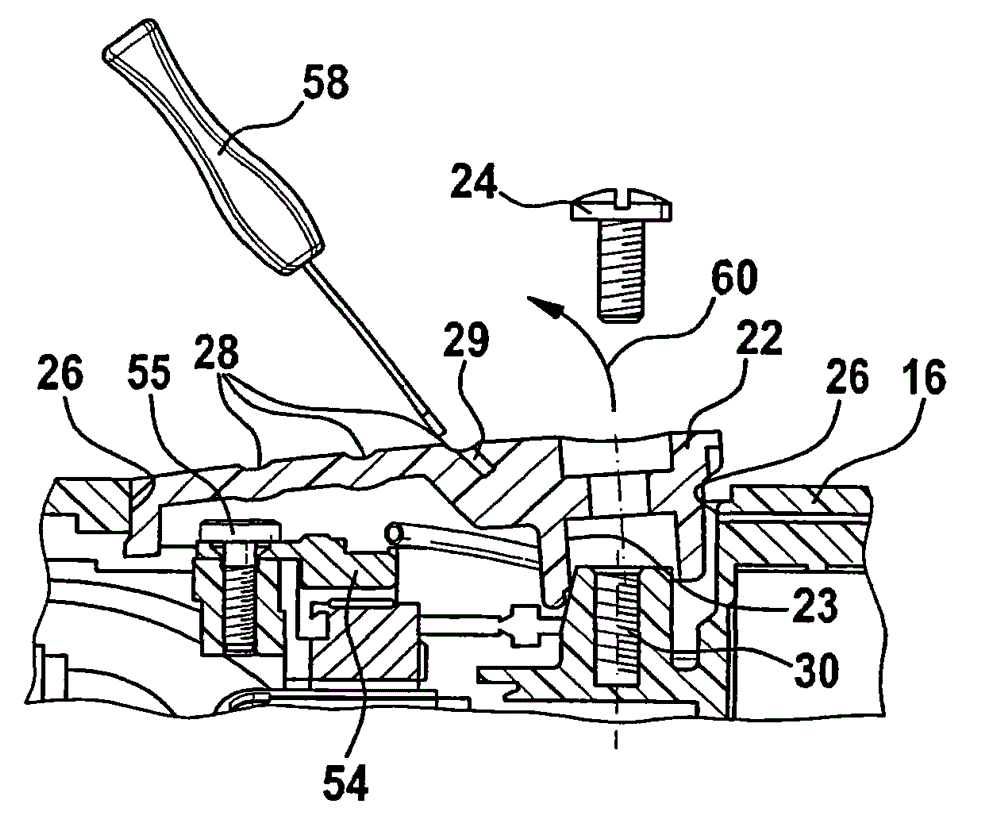 Hand machine tool with brushed motor