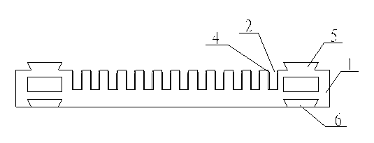 Sliding block type rubber-insulated optical cable fixing device