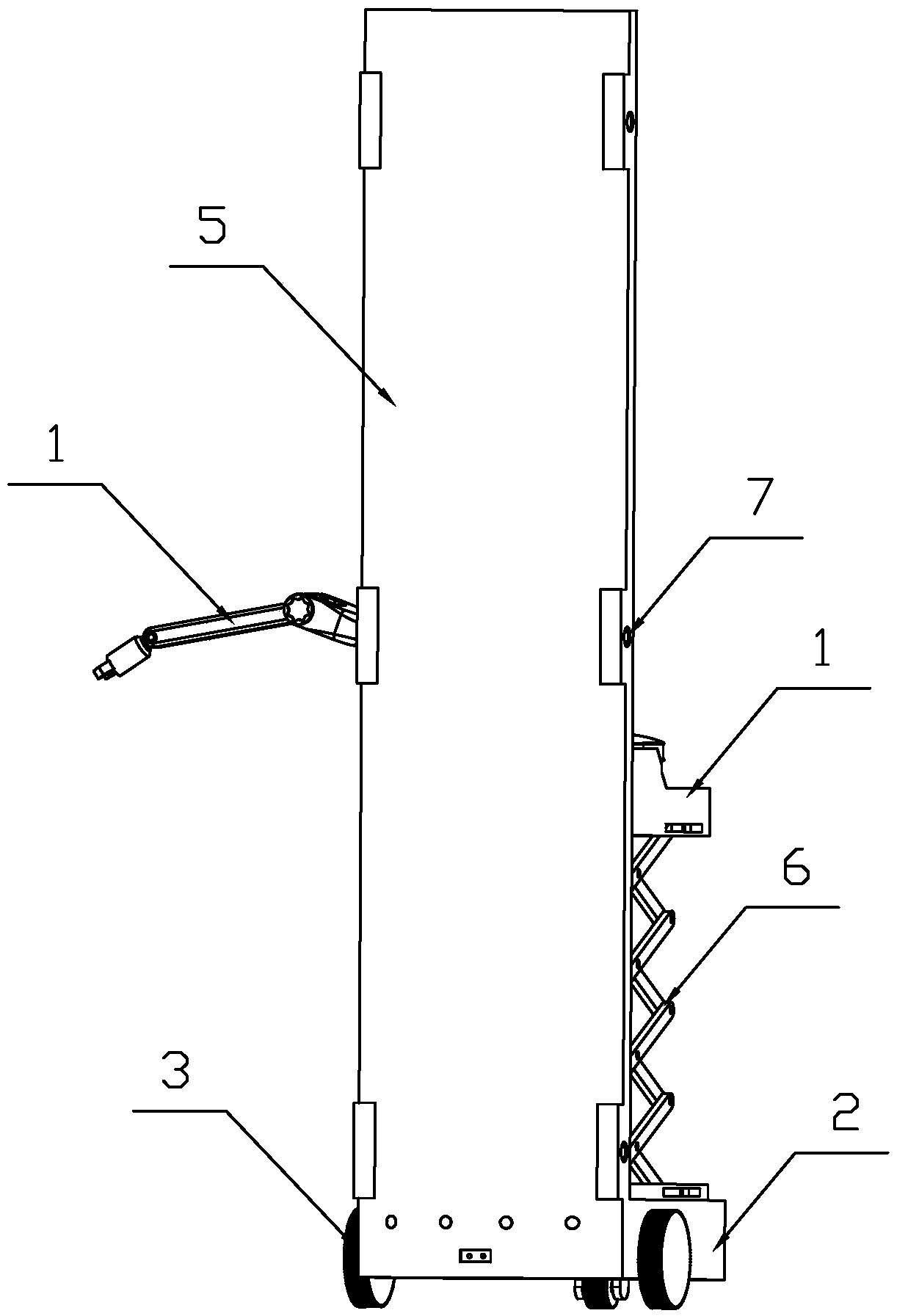 Data center intelligent robot device and implementation method thereof