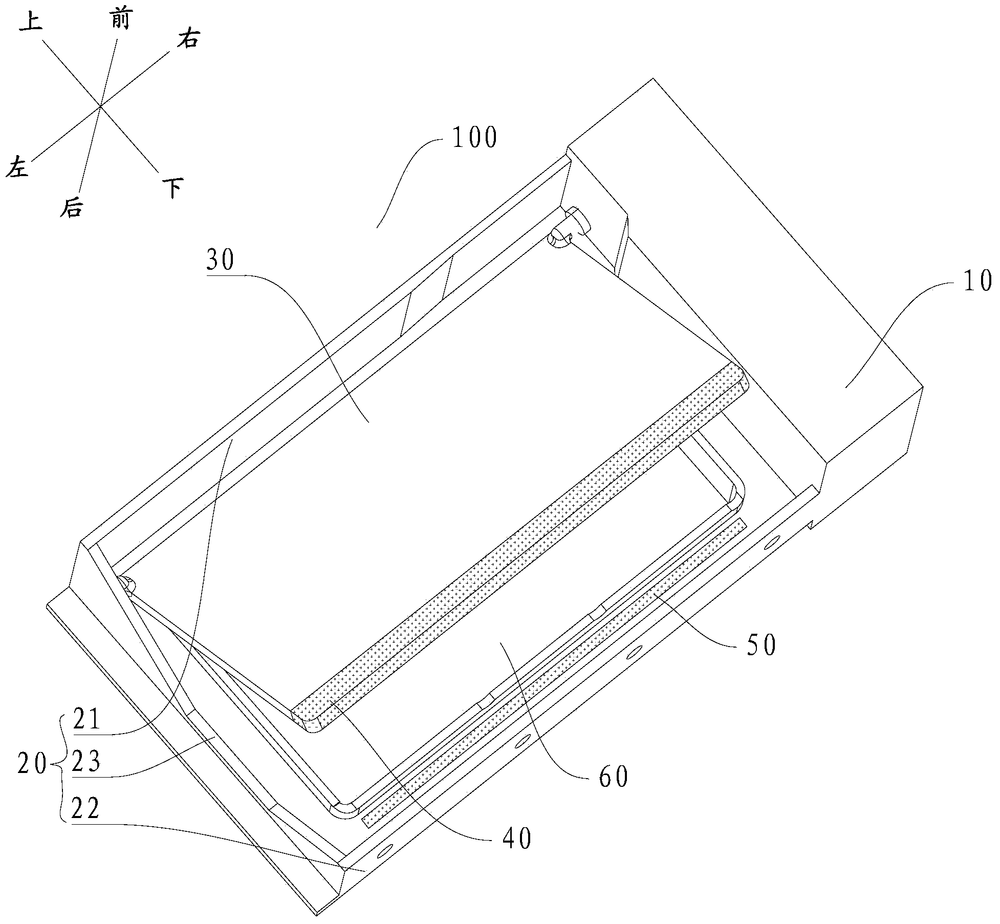 Air cooling refrigerator air door component and air cooling refrigerator with same