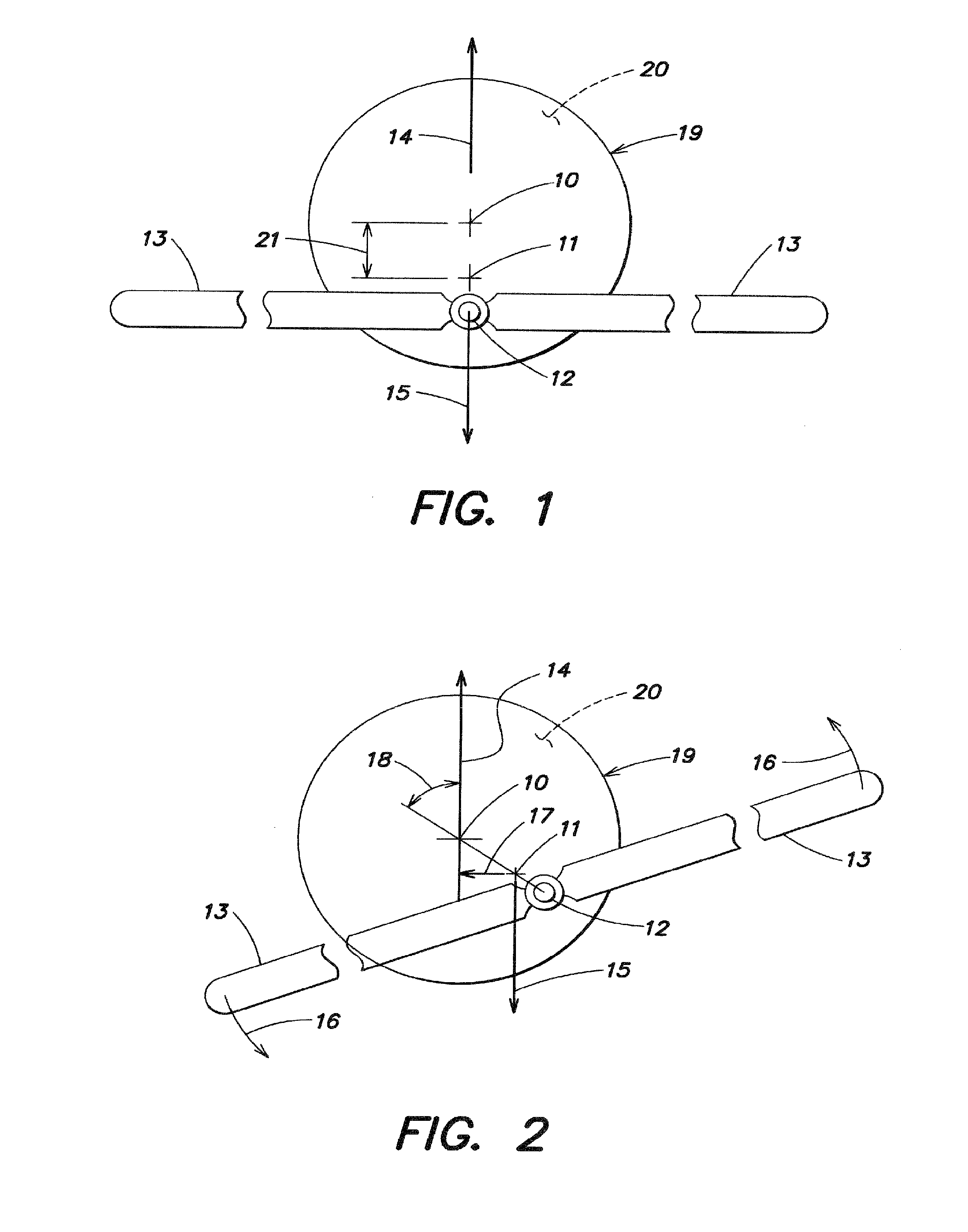 Airborne stabilized wind turbines system