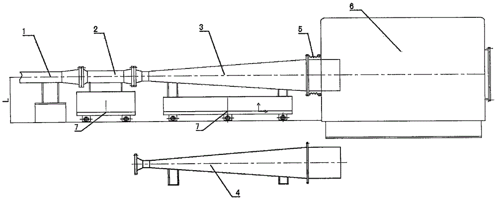 Air inflation axial sealing device used in vacuum environment