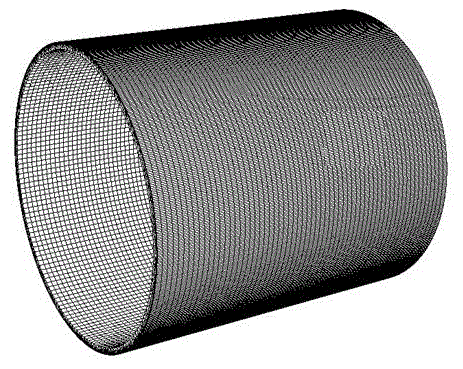 Cylindrical part surface machining stress measuring method based on finite element compensation coefficient