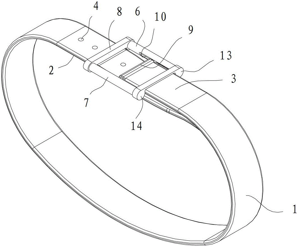 Sliding type elastic belt