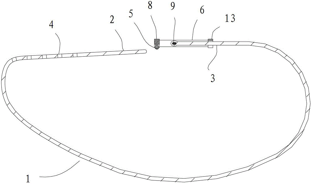 Sliding type elastic belt