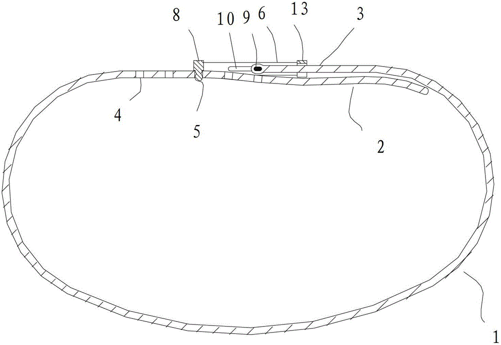 Sliding type elastic belt