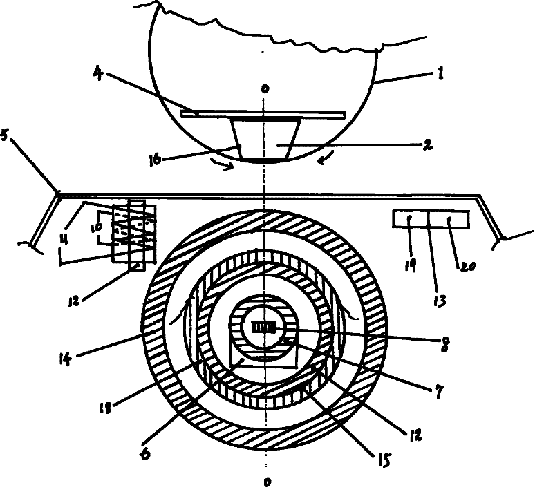 Single-edge magnetic levitation rotating device adopting double-coil rotating part