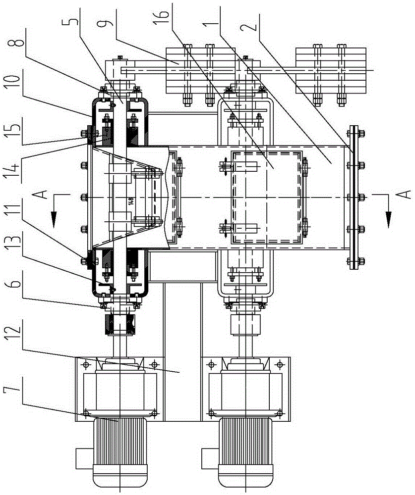 Electric double-valve-plate-door structure