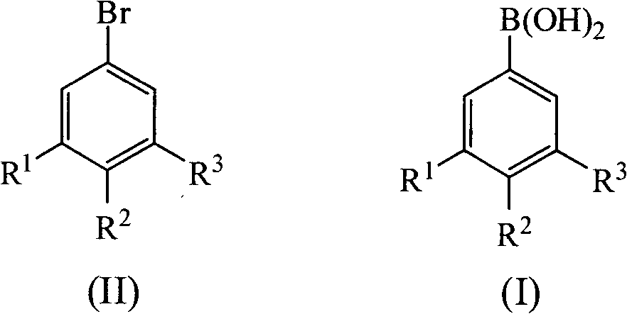 Method for preparing fluoride-bearing phenyloboric acid